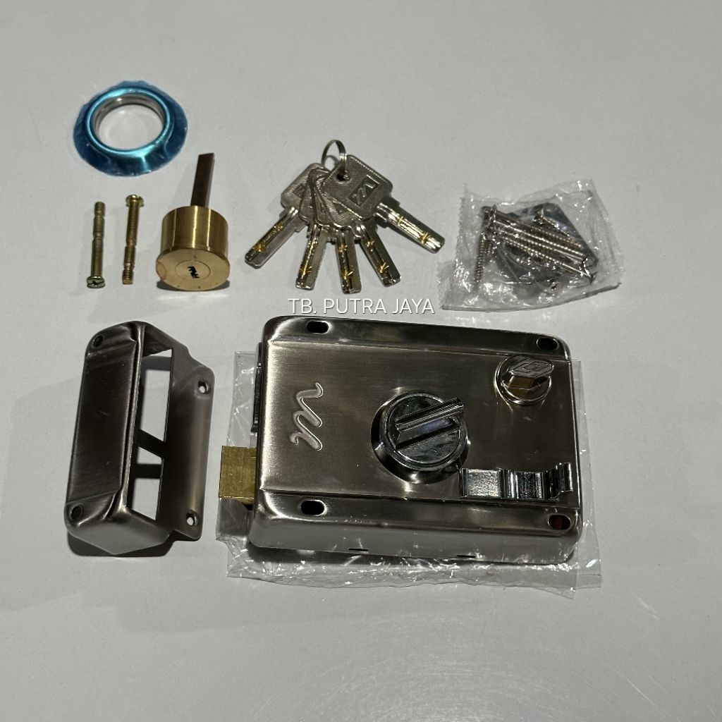 Kunci Pintu Geser Otomatis / Pintu Besi Stainless Steel MULLER Original Berkualitas