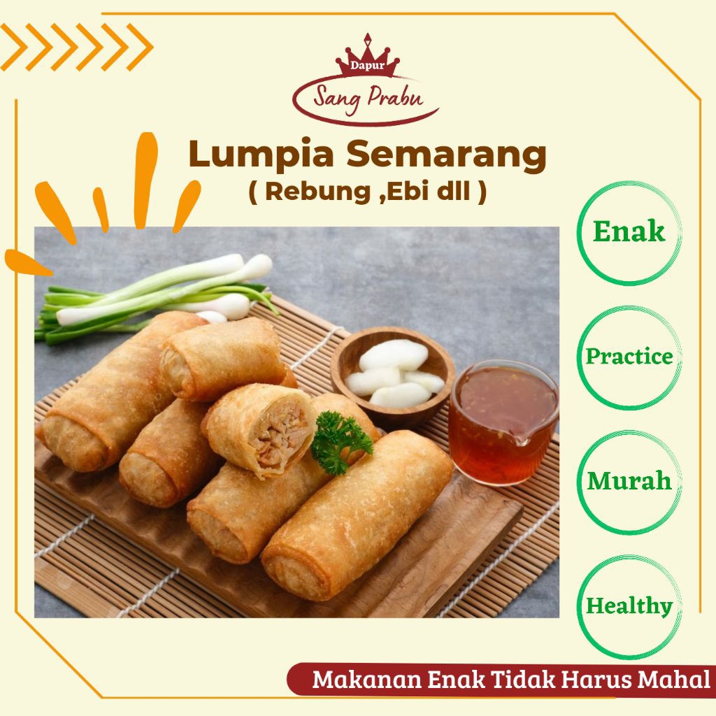 

(BISA LUAR KOTA) Lumpia Semarang Frozen Lumpia Rebung Lumpia Frozen Lumpia Semarang Rebung Lumpia Ayam Rebung