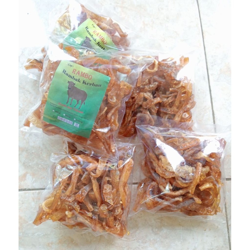 

rambak KERBAU mentah 250gr cap rambo