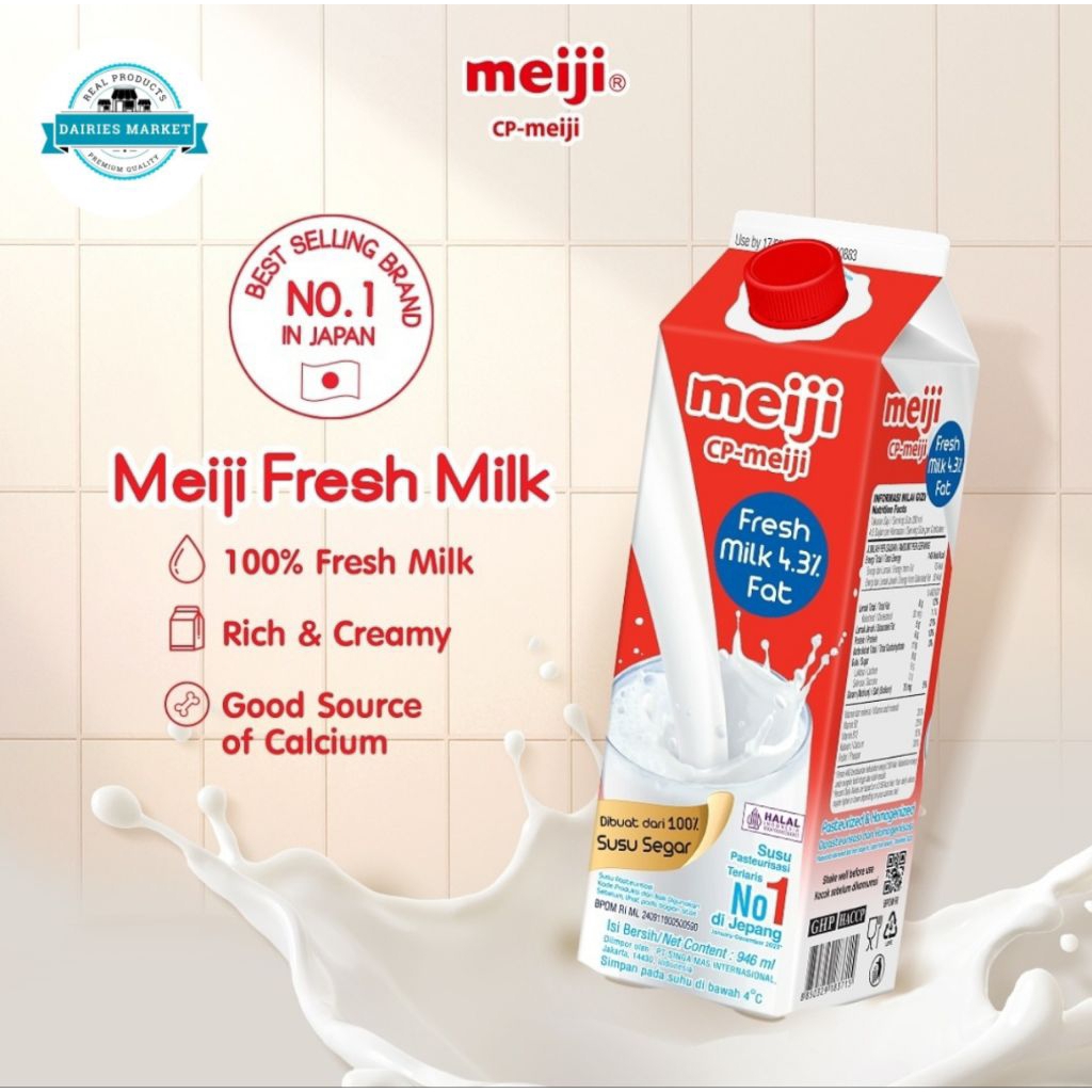 

Meiji Fresh Milk 1L