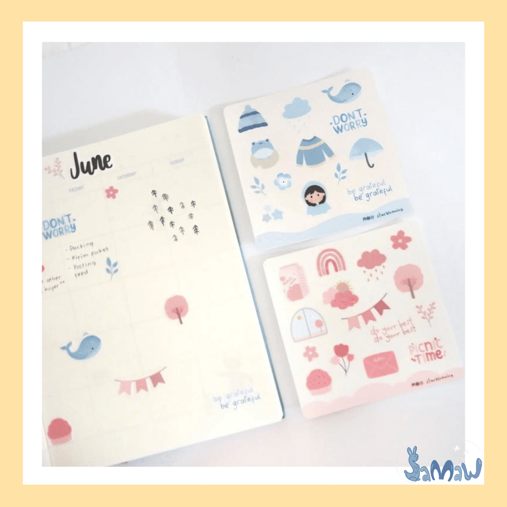 

Mini Sticker Sheet | Journaling Sticker Aesthetic | Planner Book | Stiker Cute