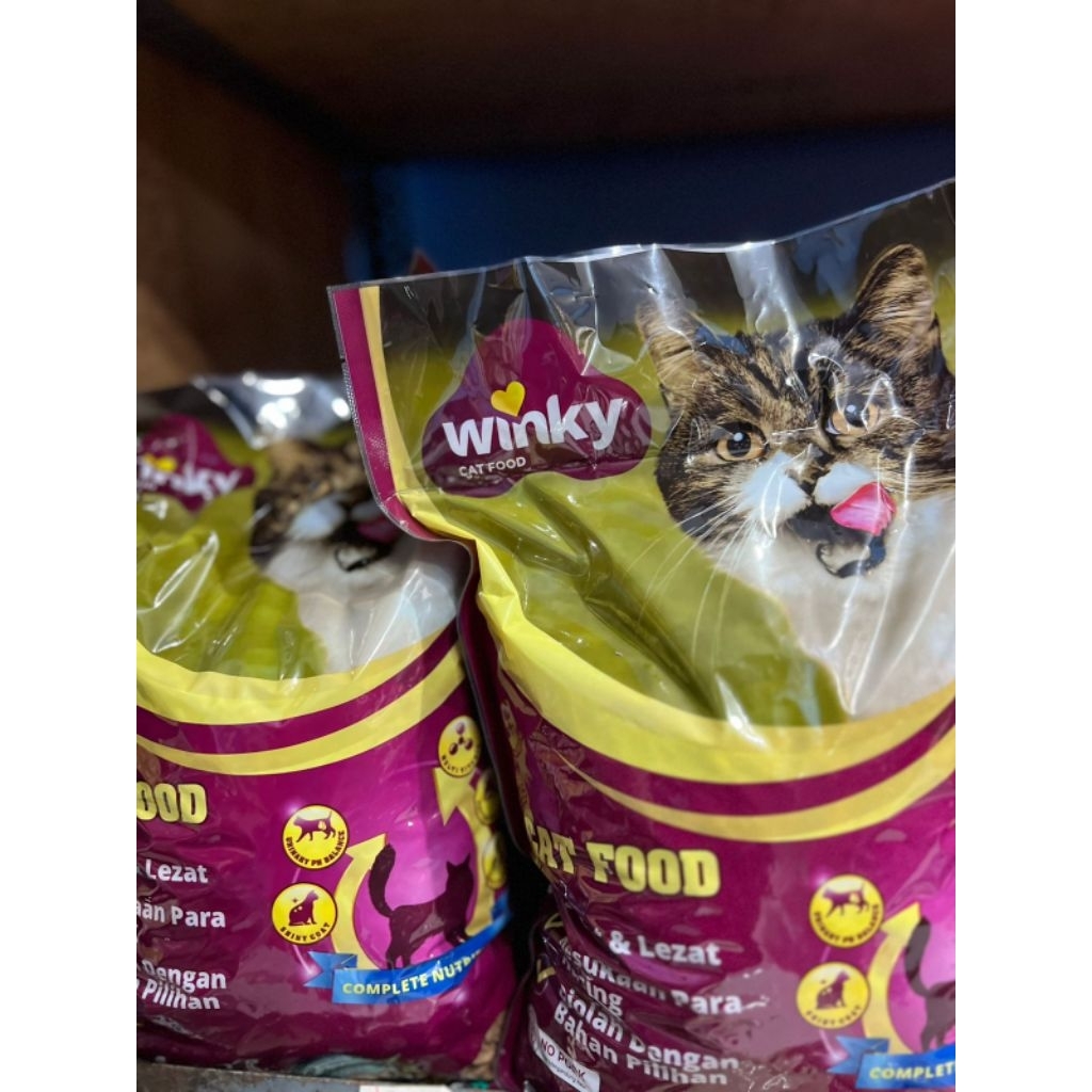winky cat food 1kg / winky makanan kucing 1kg