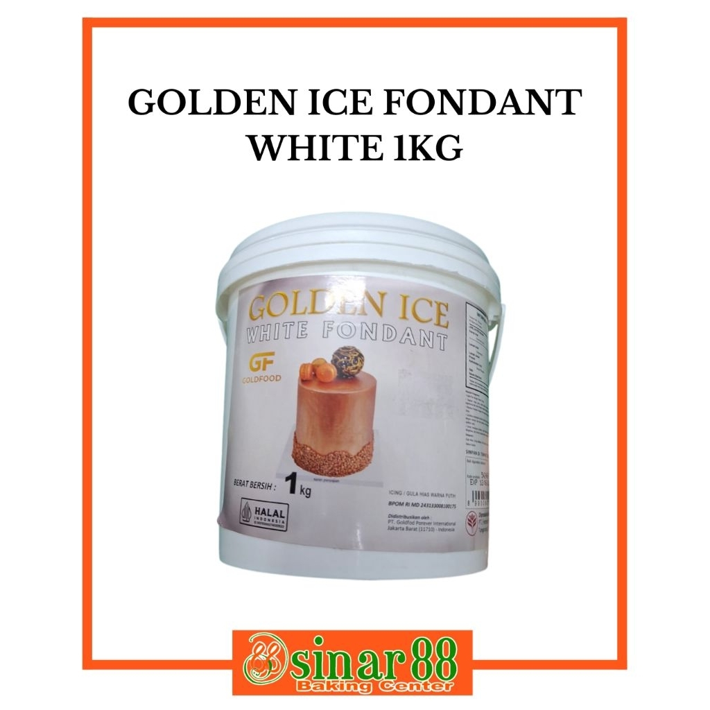 

Golden Ice White Fondant Bersih 1kg