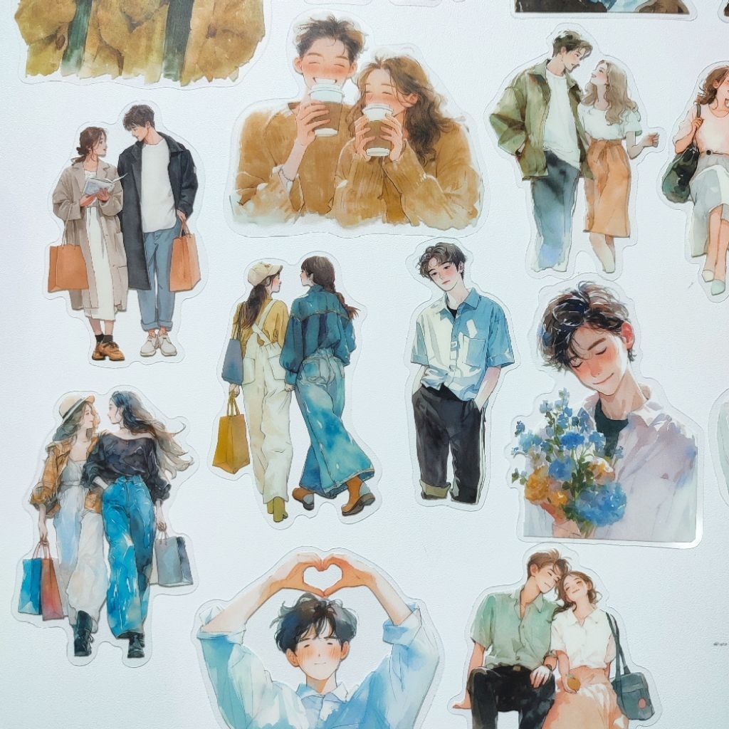 

STIKER JOURNALING SCRAPBOOK COUPLE LOVE STORY