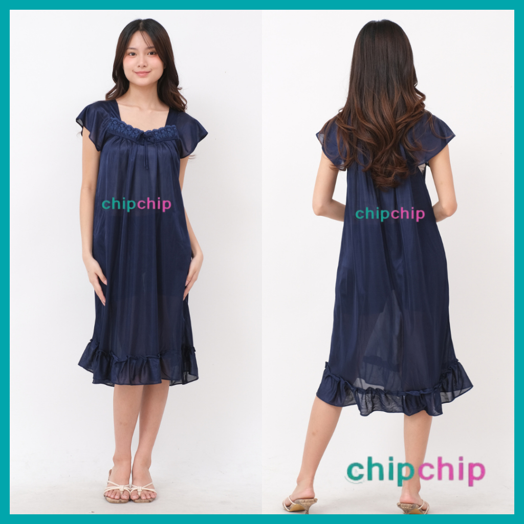 Chipchip Baju Tidur Sexy Elegan - Piyama Nyaman - Daster Sexy - Lingerie sopan lembut - Mini dress