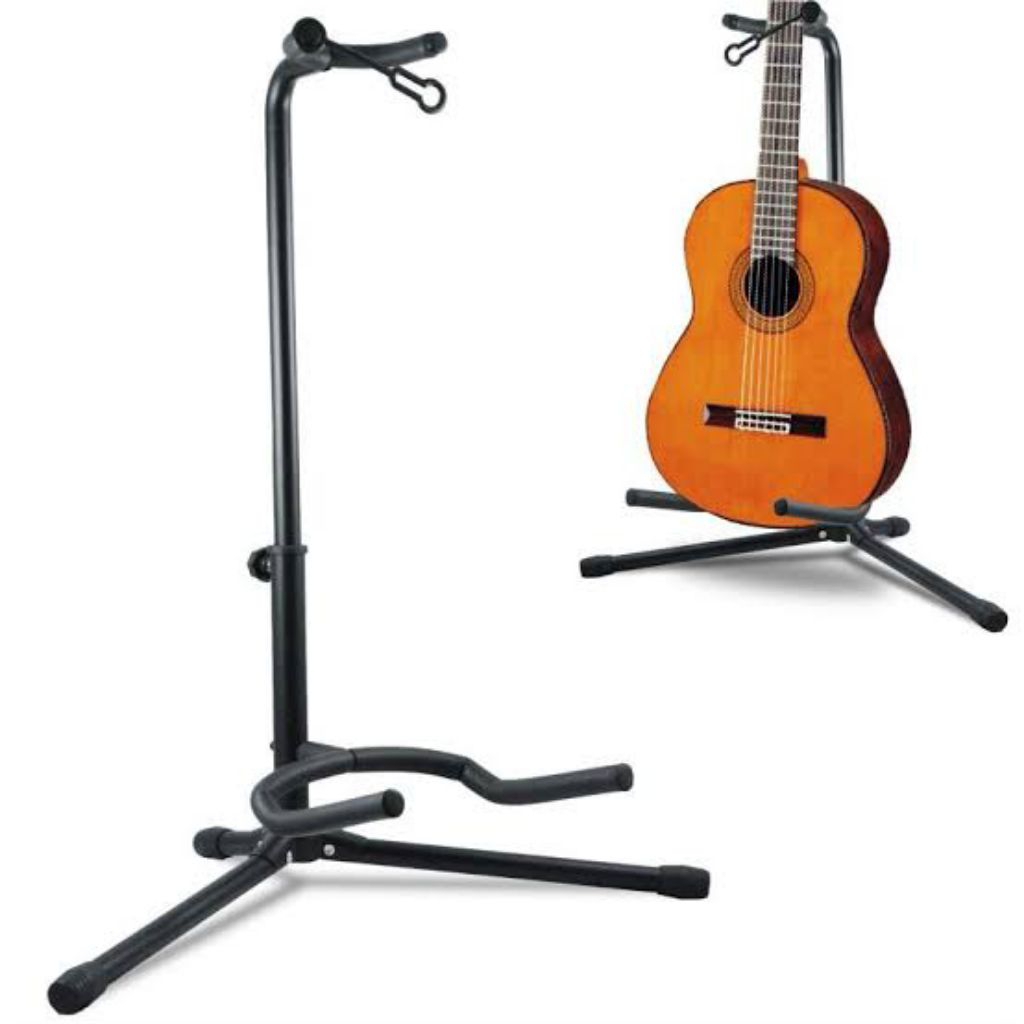 Stand Gitar Long Neck lipat Gitar akustik listrik bass