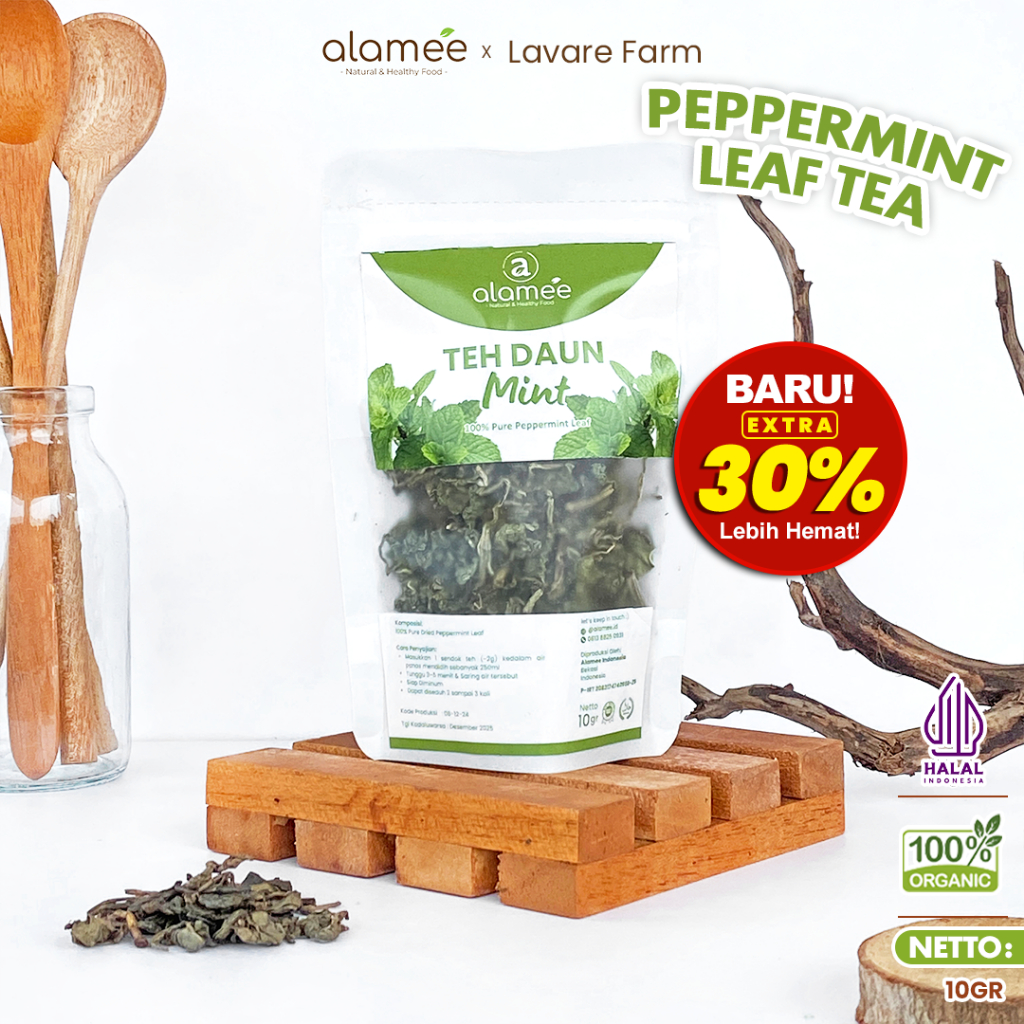 

ALAMEE Peppermint Tea Teh Daun Mint Organik Pappermint Papermint Kering Dried Herbal Organic10gr BUMA