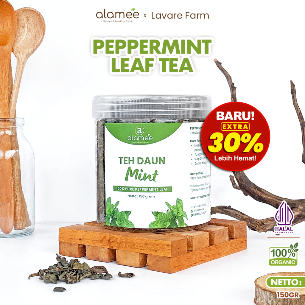 

ALAMEE Peppermint Tea Teh Daun Mint Organik Kering Dried 150gr BUMA