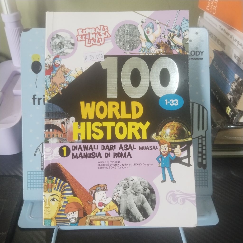 Buku anak Seri Kembali Ke Masa Lalu 100 WORLD HISTORY 1-33