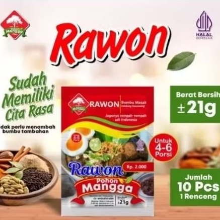 

Bumbu RAWON cap pohon mangga bumbu rempah rempah asli Indonesia netto 21g