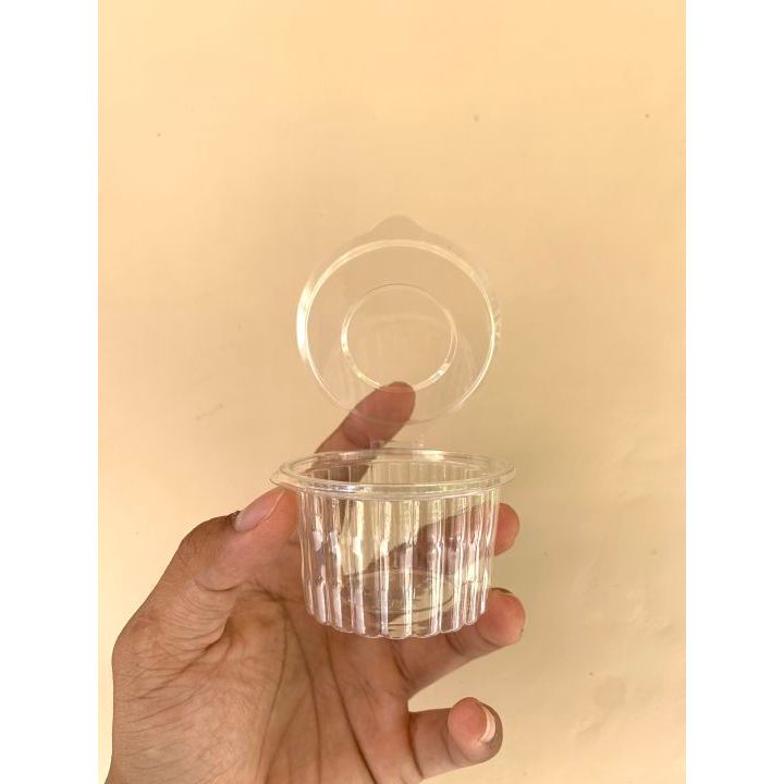 Cup puding NS Gelombang + tutup/cup saos/tempat jelly/5 ukuran