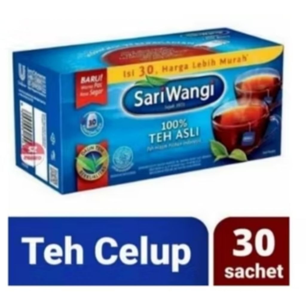 

Teh celup sariwangi isi 30 sachet
