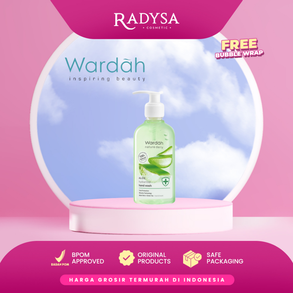 𝐑𝐀𝐃𝐘𝐒𝐀 - Wardah Nature Daily Aloe Hydramild Hand Wash - Sabun cuci tangan dengan Natural Aloe Vera d