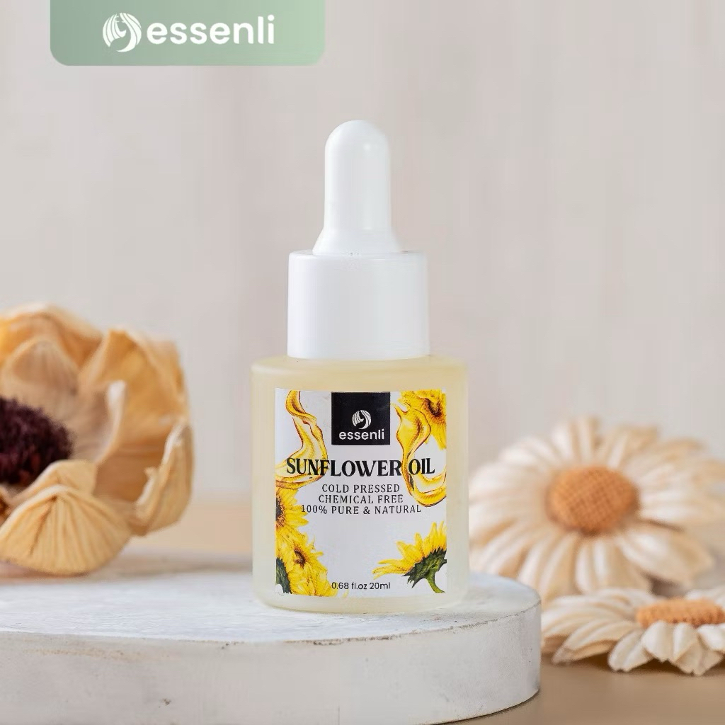 

Pure Sunflower Oil/Minyak Bunga Matahari murni 100%/Face and Hair oil serum