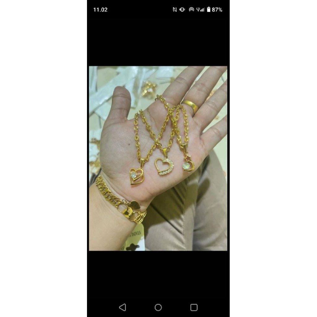 Kalung rantai Nori sinar jumbo ada 50cm dan 60cm