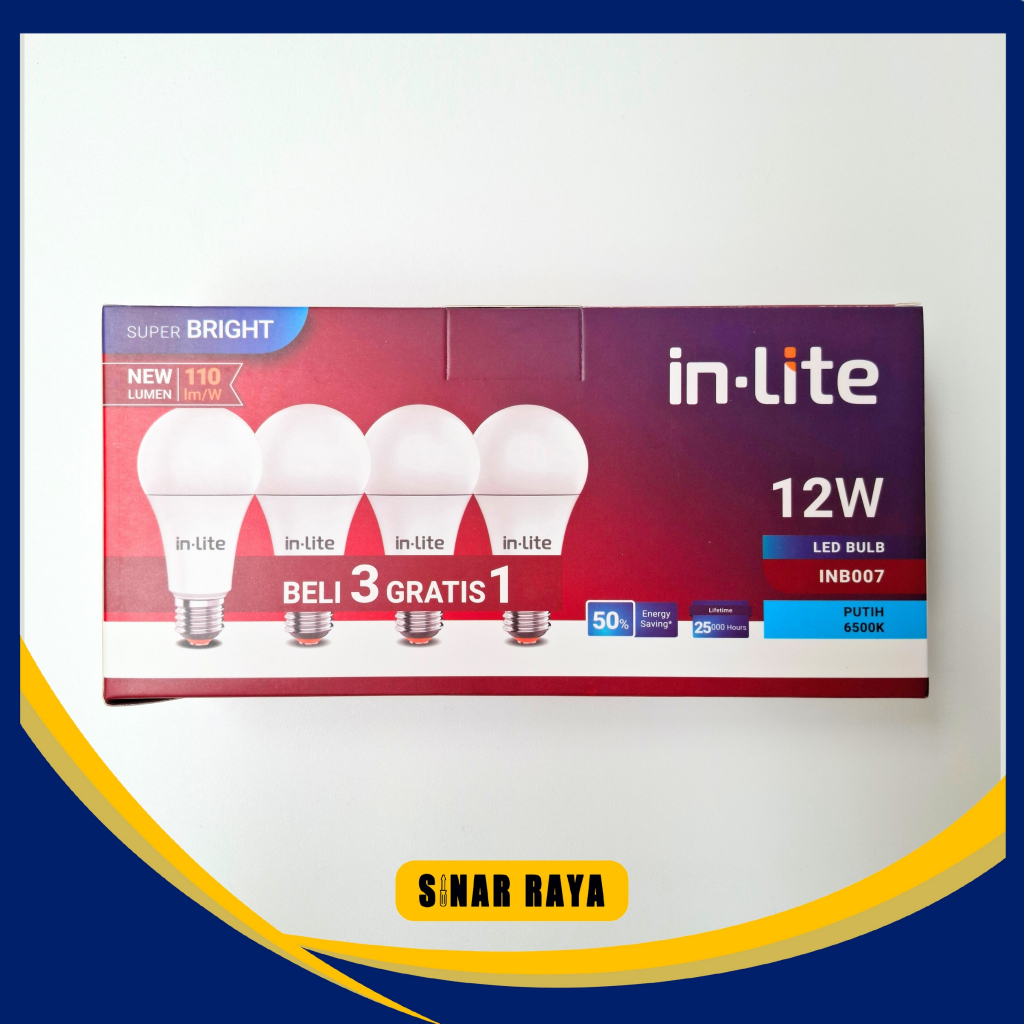 Lampu Led Inlite 12 Watt / Lampu Led 12 Watt In Lite / Lampu Led Putih 12 watt / Paketan Lampu InLit