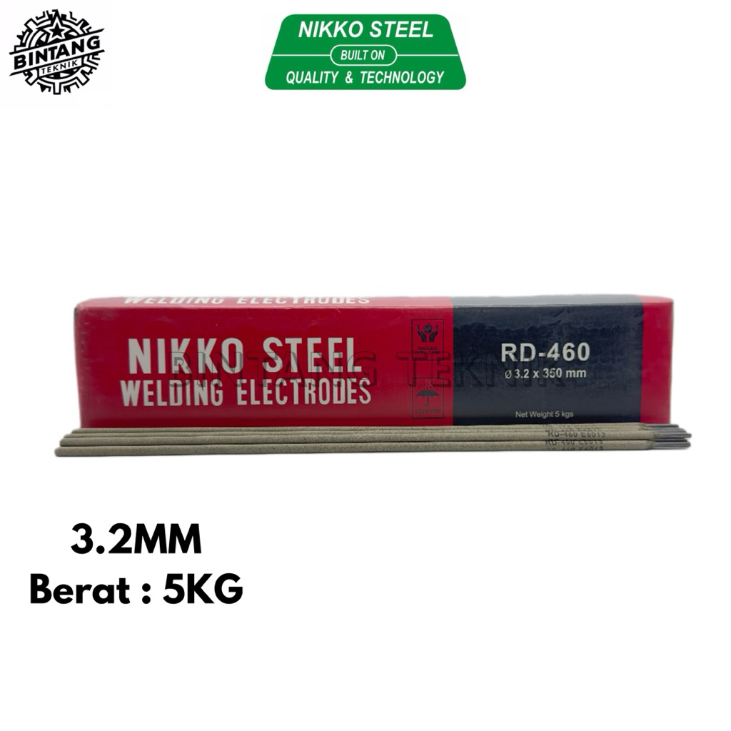KAWAT LAS RD460 3.2MM [5 KG] / ELEKTRODA LAS LISTRIK NIKKO RD460 3.2MM