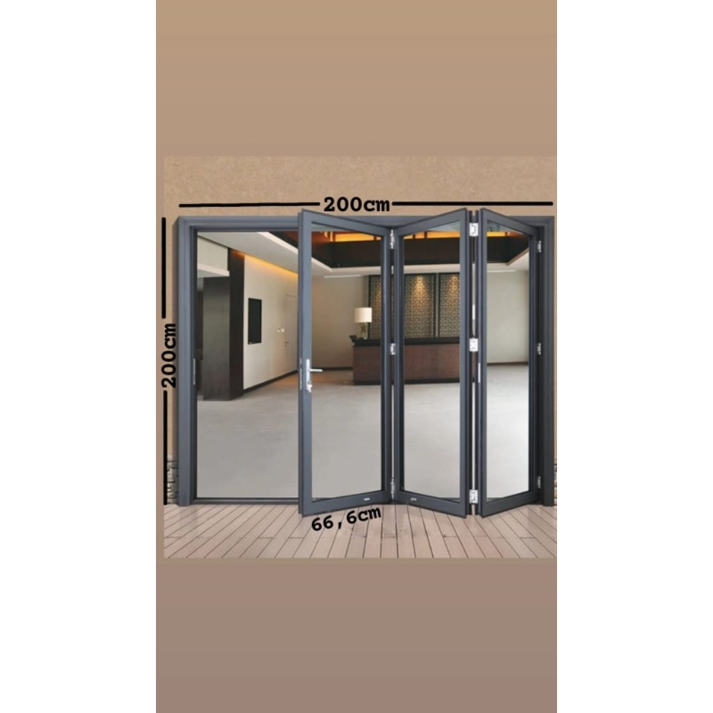 PINTU LIPAT ALUMINIUM