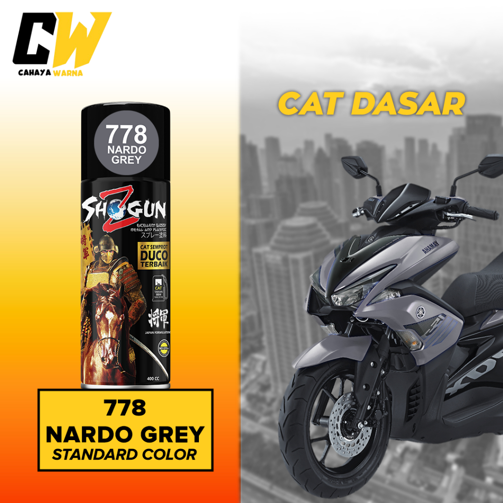Cat Pilox Shogun Z Paint Nardo Grey Audi Grey Abu-Abu Monyet Gelap 778 (400cc)