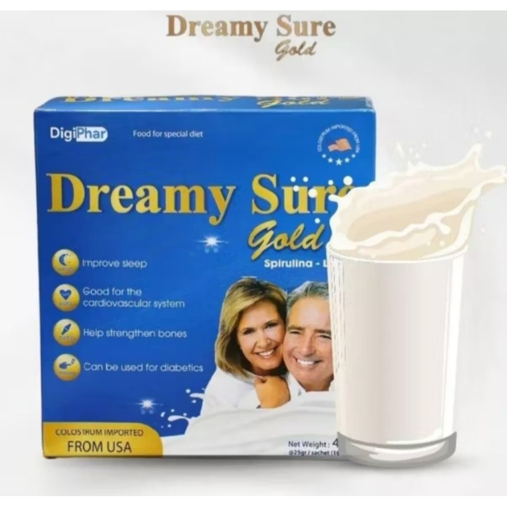 

PAKET 5 BOX DREAMY SURE GOLD IMPORT USA SUSU UNTUK INSOMNIA DAN GANGGUAN TIDUR