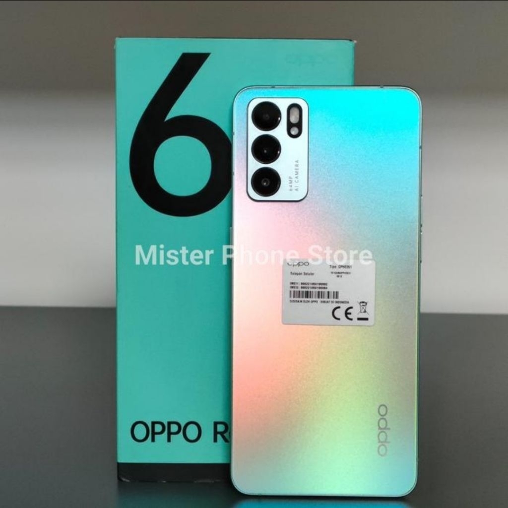 Oppo Reno 6 5G 8/128 GB Garansi Resmi Indonesia Second Bekas Original