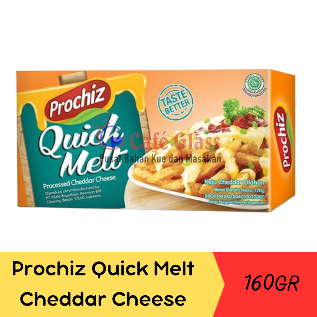 

Prochiz Quick Melt Processed Cheddar Cheese/Quick Melt Block Cheese-160GR