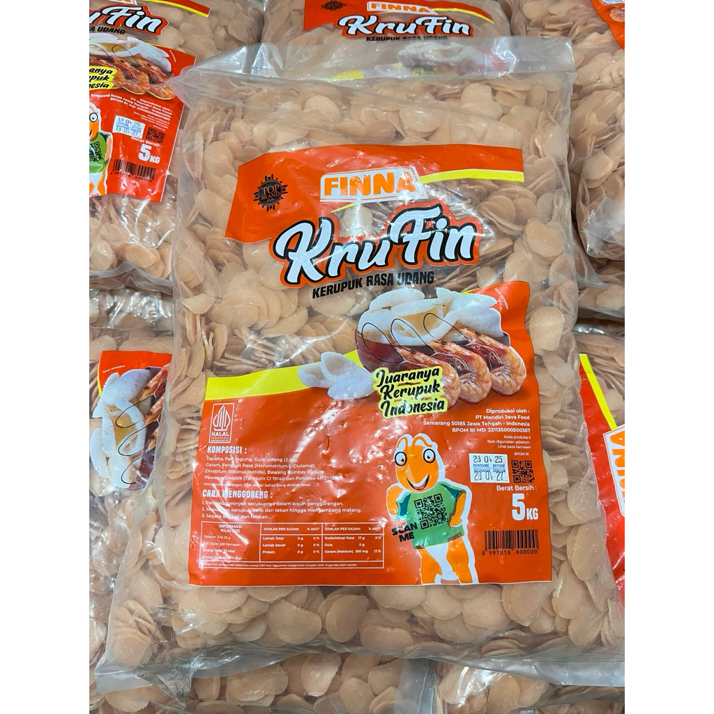 

Kerupuk Udang Finna Krufin 5kg 1 Ball
