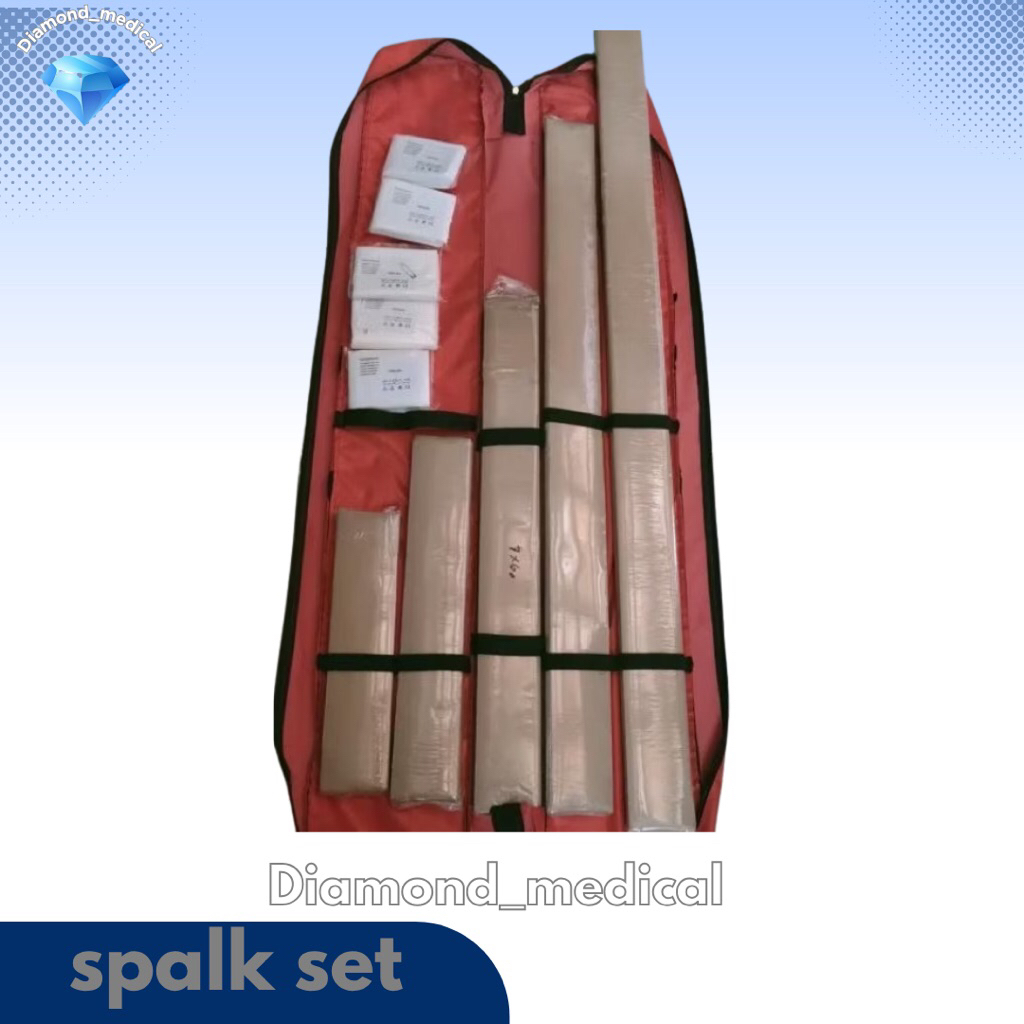 spalk set / bidai kayu + 5 kain mitela