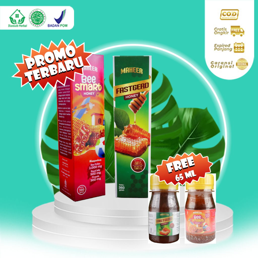 

PROMO PAKET HEMAT MADU BEE SMART & MADU FASTGERD BONUS KEMASAN KECIL | MADU ANAK BEE SMART BANTU KECERDASAN MOTORIK ANAK | MADU FASTGEDR BANTU MENGATASI PERMASLAHAN LAMBUNG | 100% AMAN ORI BPOM