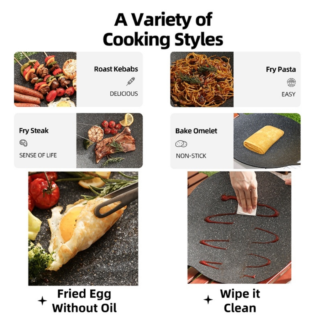 Grill Pan Bbq / Wajan Grill Anti Lengket / Grill Pan Anti Lengket / Alat Pemanggang / Wajan