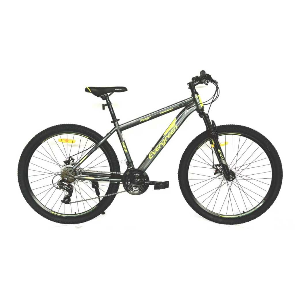 TERLARIS Sepeda gunung 26 inch mtb evergreen 580 rem cakram velg alloy dewasa dan anak remaja