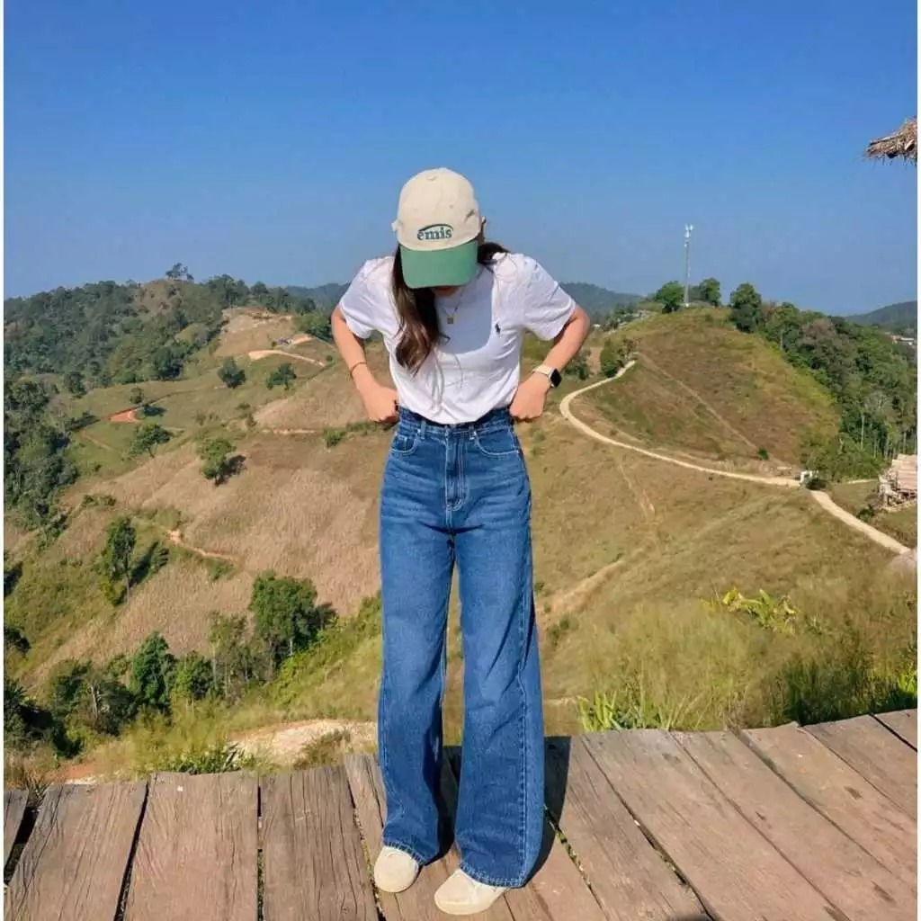 KULOT JEANS RETRO / BOYFRIEND JEANS MOZA KULOT JEANS HIGHWAIST / LOOSE PANT KULOT JEANS PINGGANG KAR
