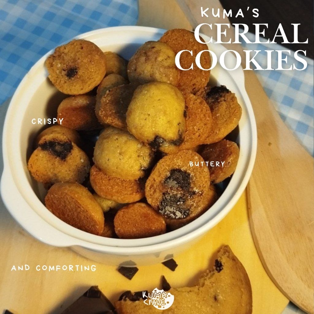 

Kuma Crave — Cereal Cookies Garing Premium | Rasa Choco Classic & Kopi Susu Kekinian | Crispy Crunchy Cookies