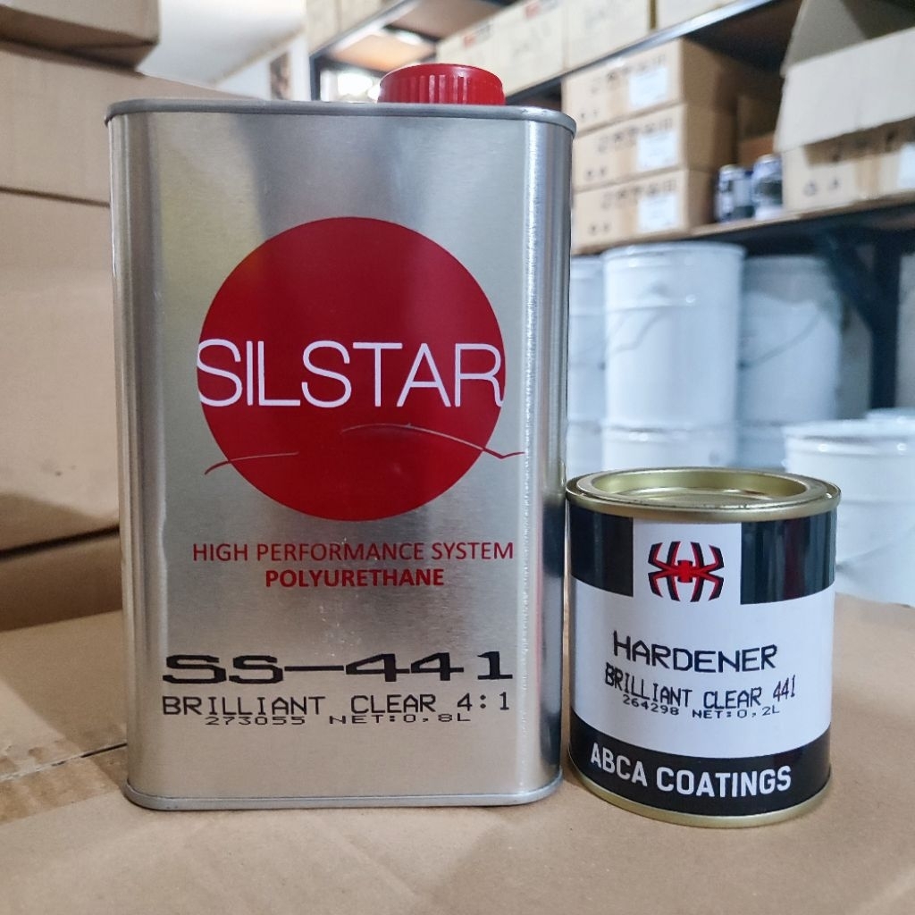 Clear Coat PU Silstar SS-441 || Brilliant Clear 4:1 - 1liter set