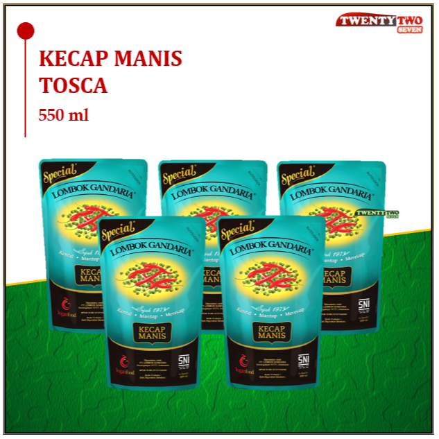 

[doz]|6X Kecap Lombok Gandaria Tosca Pouch 550 ml