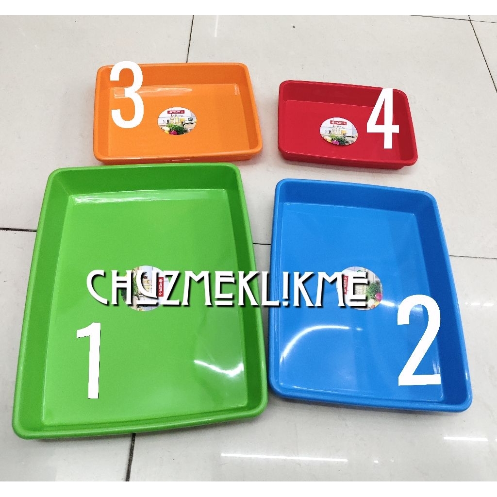 Nampan plastik segi lion star (4 varian)/Tray lion star/Nampan segi serbaguna/Nampan lion star