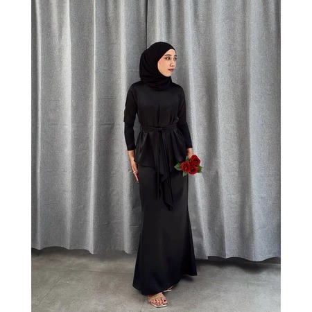 Arumi Set | 2in1 (Atasan + Rok) One Set Outfit Kondangan Simple Elegan Dress Maxi Pesta Mewah Dan Cl