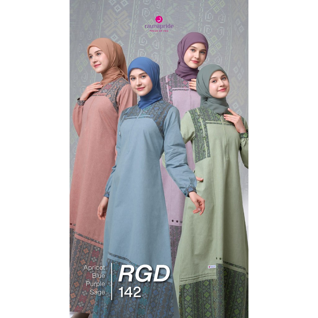 Gamis RGD 142 by Rauna Gamis Motif Etnik