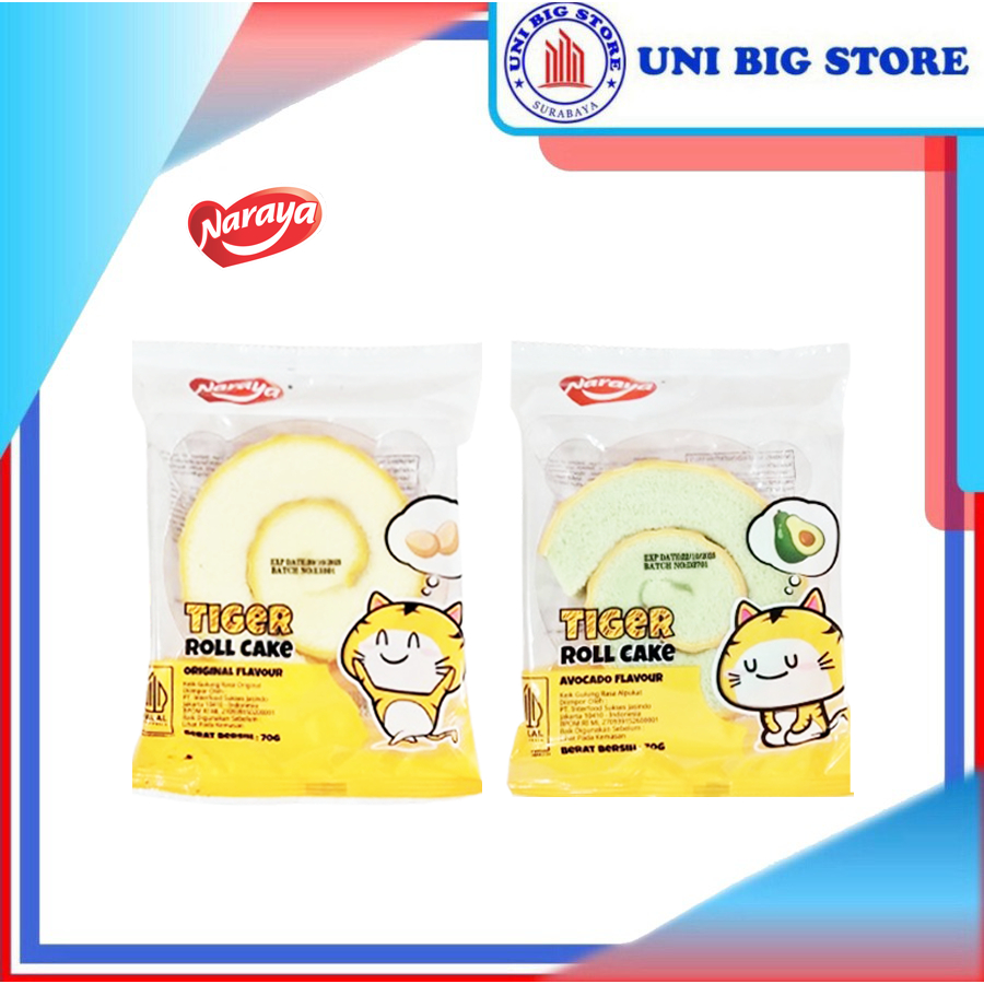 

Naraya Tiger Roll Cake Kue Gulung Original - Avocado 70 gr
