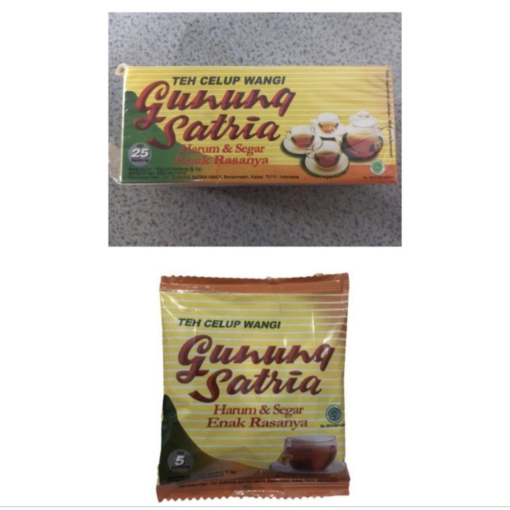 

Teh Gunung Satria Kotak Dan Renceng Sachet