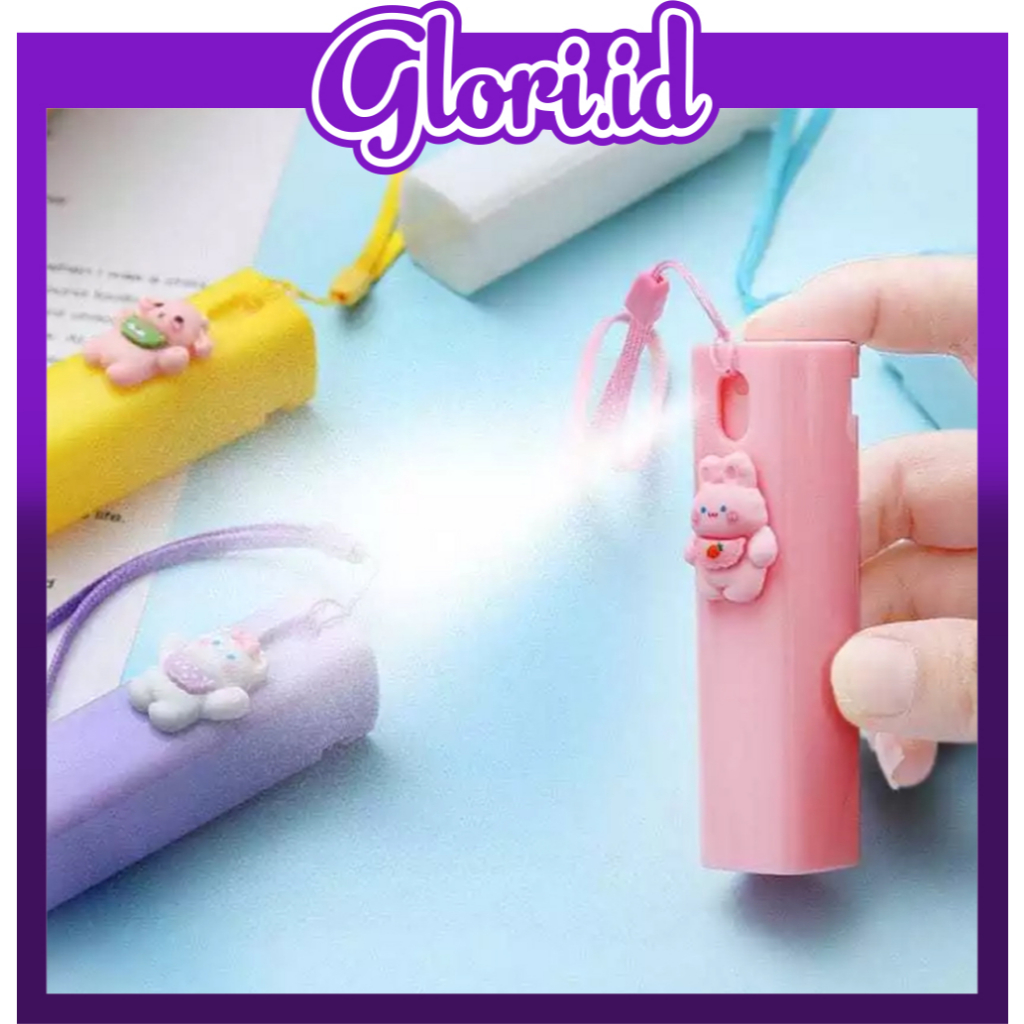 GLORI.ID BOTOL TRAVEL PARFUM REFILL BOTOL SPRAY PARFUM KARAKTER LUCU + GANTUNGAN ISI 10ML BOTTLE R12