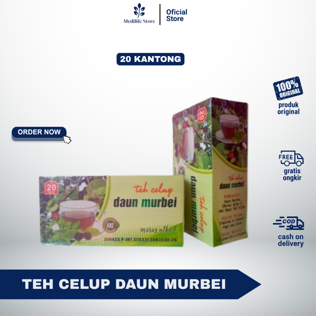 

[TEH CELUP MURBEI] - herbal teh penurun gula darah | bantu kontrol diabetes secara alami | original SUPER PRIMA 100%
