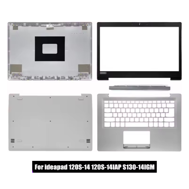 Casing Lenovo ideapad 120S-14 120S-14IAP S130-14IGM LCD Back Cover Front Bezel Palmrest Hinges Housi