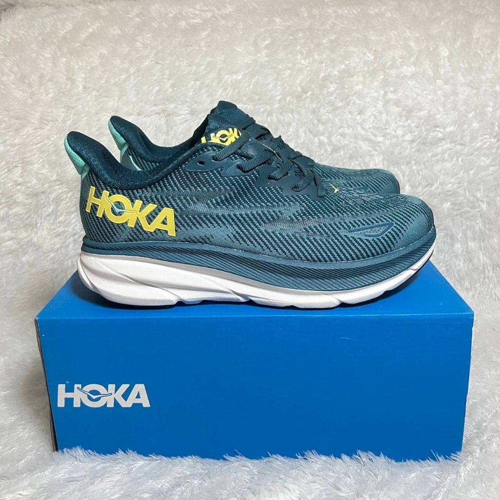 Sepatu Running Hoka Clifton 9 Midnight Ocean Blue