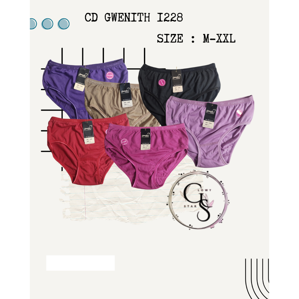 CD Wanita Gwenith | Celana Dalam Wanita Murah BAHAN TEBAL | Jumbo Size
