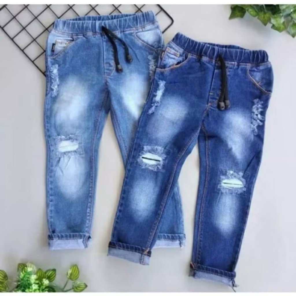 celana jeans anak laki laki sobek kekinian