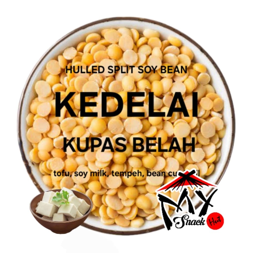 

KACANG KEDELAI KUPAS 250GR BELAH HULLED SPLIT SOYBEAN SOYA BEANS ORGANIC ORGANIK DELE SUSU TAHU MPASI