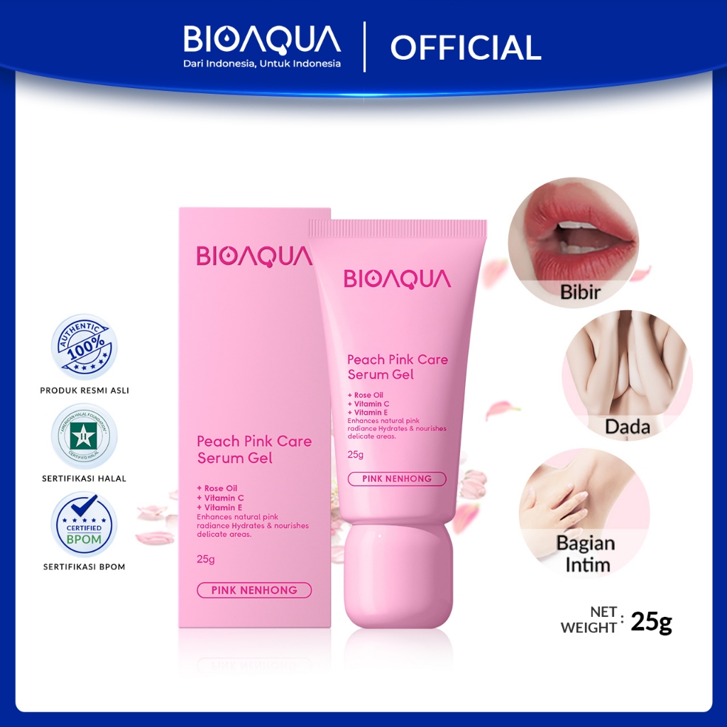 BIOAQUA Nenhong Cream 25g Warm Gentle Pink Nenhong Lip Serum Pemerah Bibir Serum Bibir Untuk Bibir H
