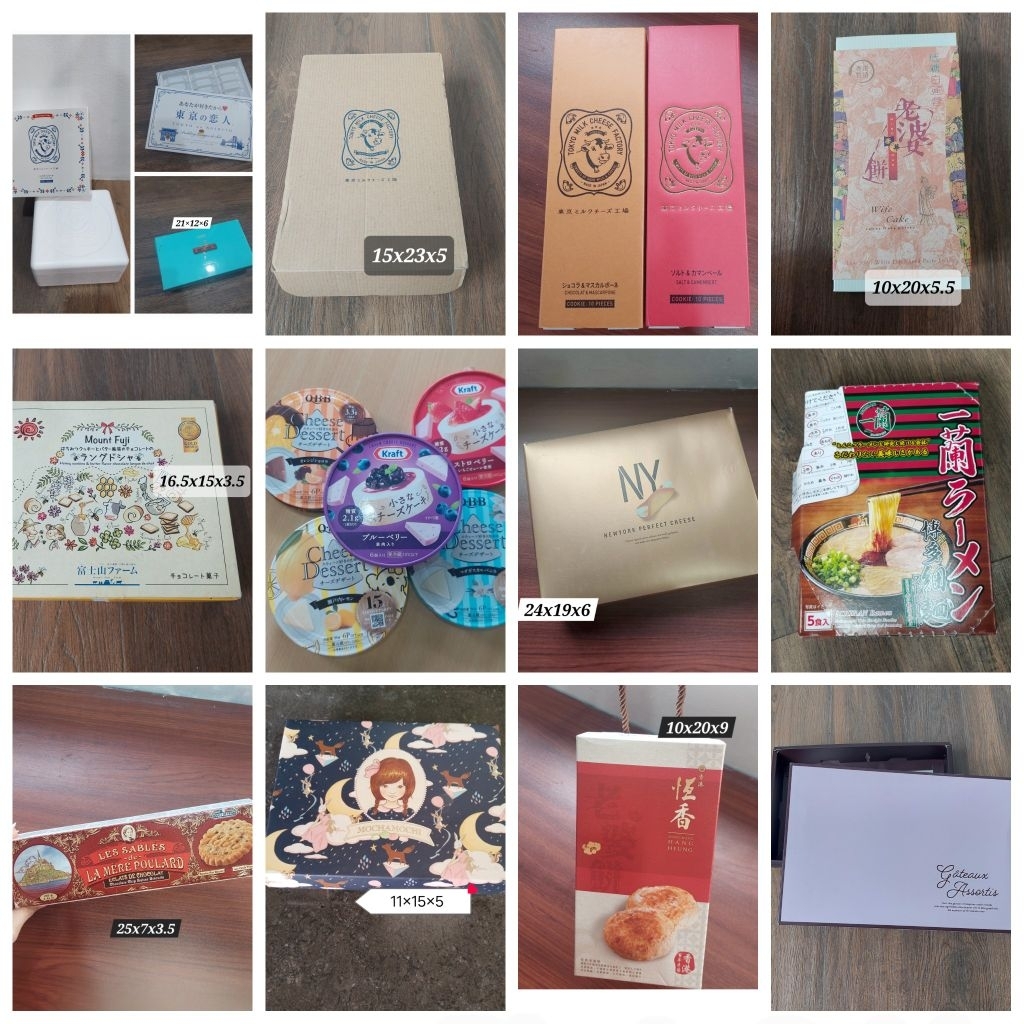 

BOX KUE - KEMASAN BISKUIT JEPANG HONG KONG SNACK BOX BISCUIT BOX JAPAN UNTUK DISPLAY PANJANGAN PROPS FOTO LIVE STREAMING