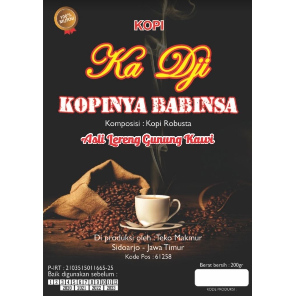 

Kopi Ka Dji Kopinya Babinsa 500g